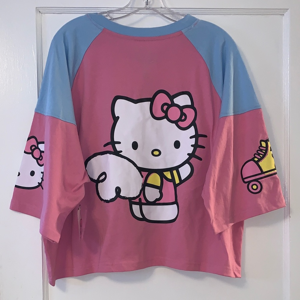Hello Kitty Pink and Light Blue T-Shirt NWT